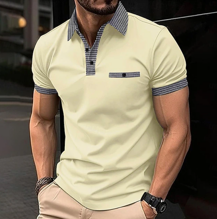 Alan | Polo con cuello a cuadros