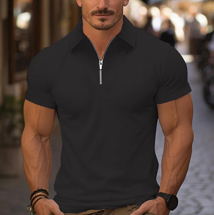 Abraham | Polera de cuello con cierre