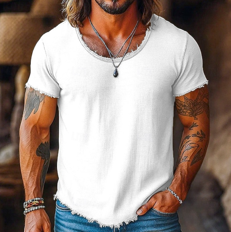 Facundo | Polera cuello redondo relajada