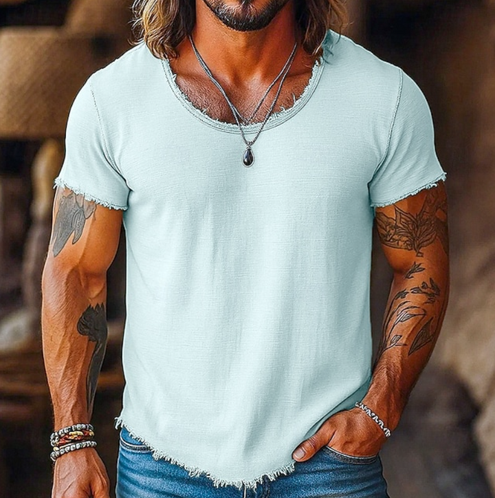 Facundo | Polera cuello redondo relajada