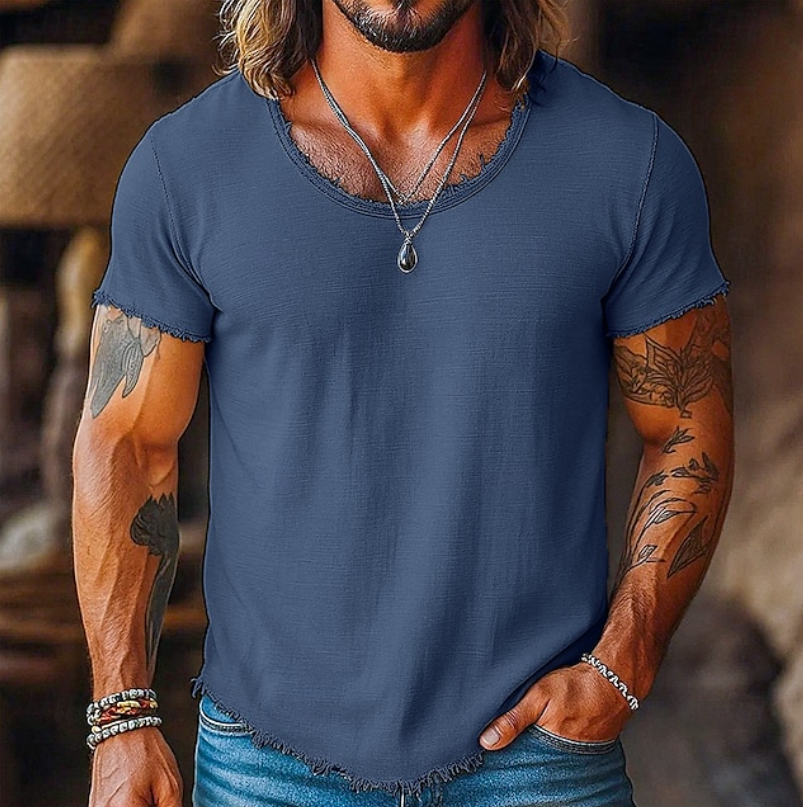 Facundo | Polera cuello redondo relajada