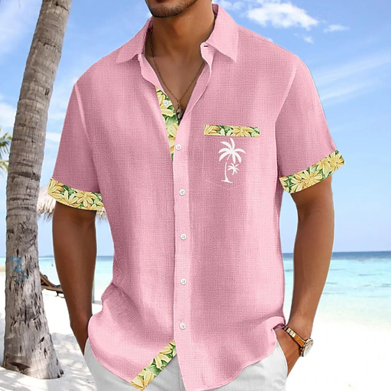 Marcelino | Camisa tropical de manga corta