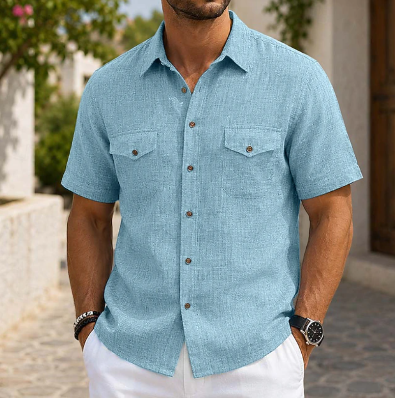Eustaquio | Camisa manga corta de corte relajado