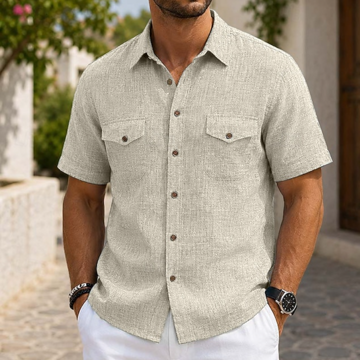 Eustaquio | Camisa manga corta de corte relajado
