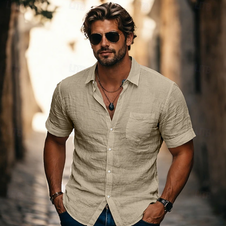 Cristián | Camisa manga corta de corte relajado