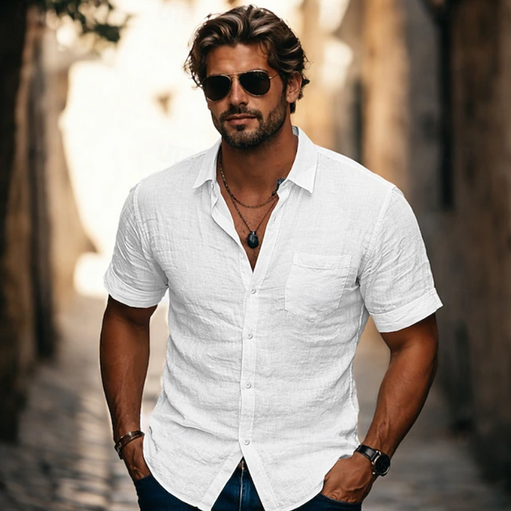 Cristián | Camisa manga corta de corte relajado