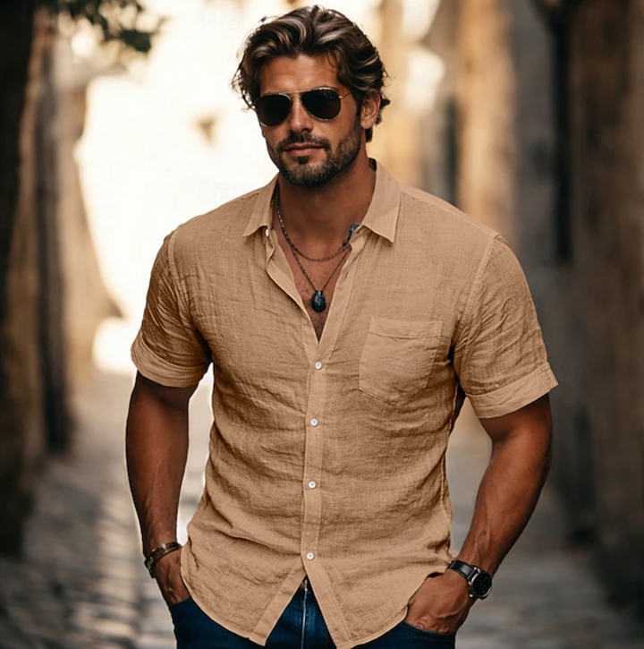 Cristián | Camisa manga corta de corte relajado