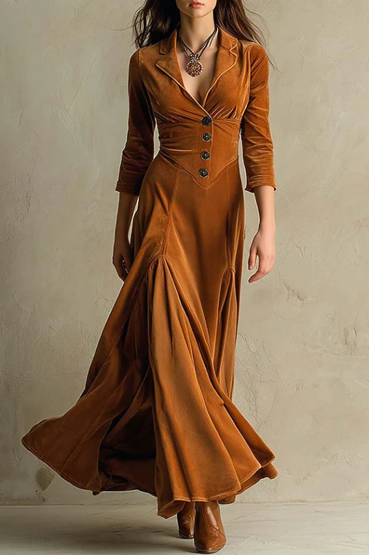 Marjorie | Vestido largo escote en V