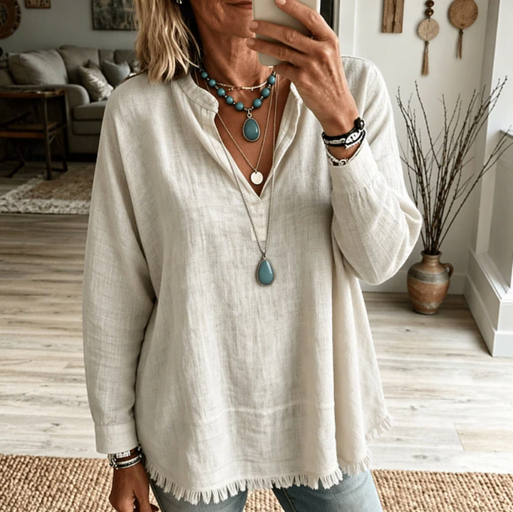 Irene | Blusa túnica de escote en V
