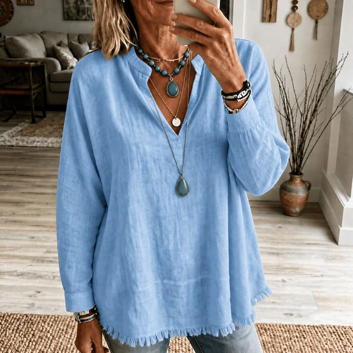 Irene | Blusa túnica de escote en V