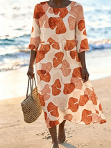 Rubi | Vestido midi estampado suelto