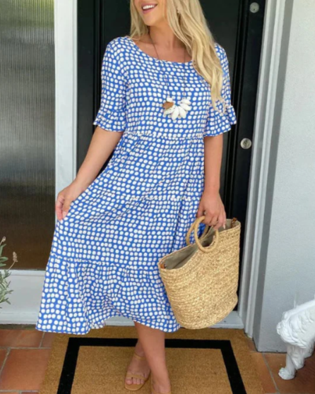 Rose Marie | Vestido midi manga corta