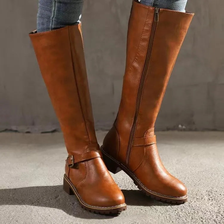 Verónica | Botas caña alta con hebillas