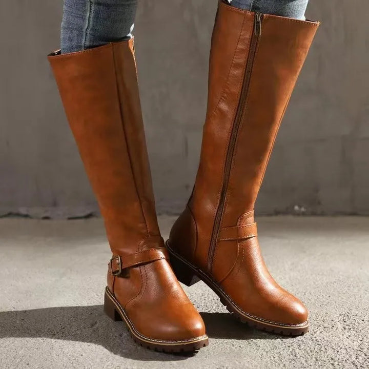 Verónica | Botas caña alta con hebillas