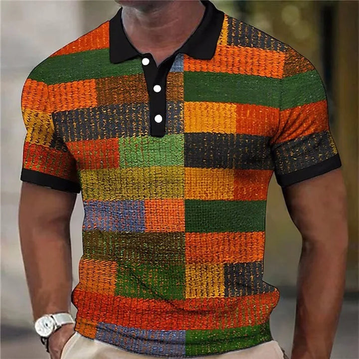 Samuel | Polera polo de bloques de color