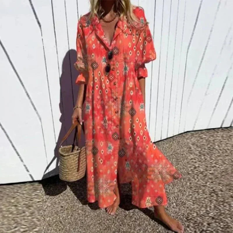 Fedora | Vestido largo boho suelto