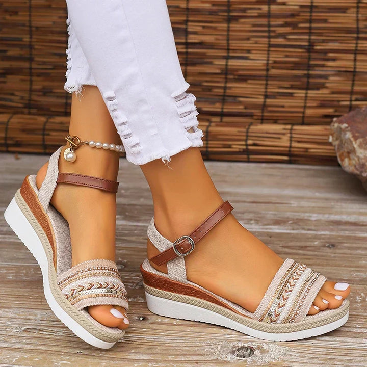 Johanna | Sandalia boho con plataforma