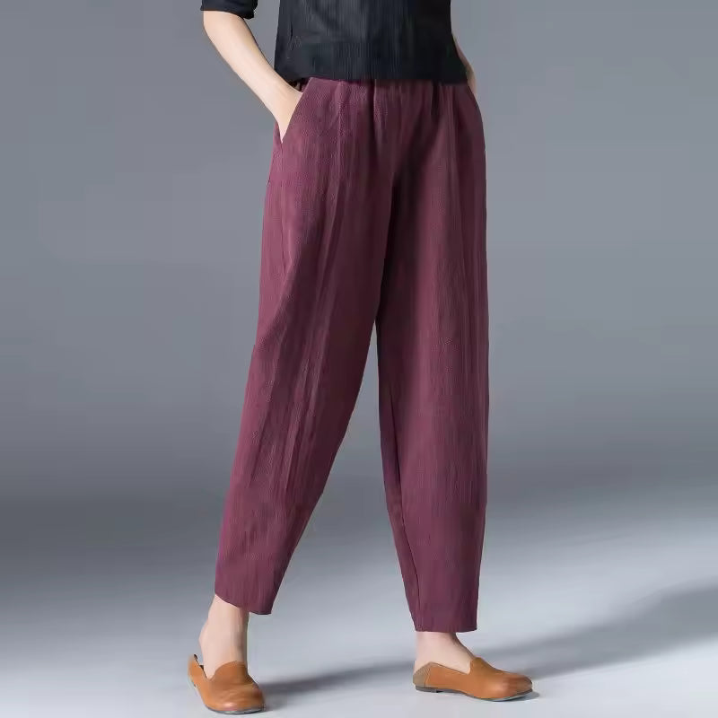 Luisa Fernanda | Pantalón de tiro cómodo con corte tapered