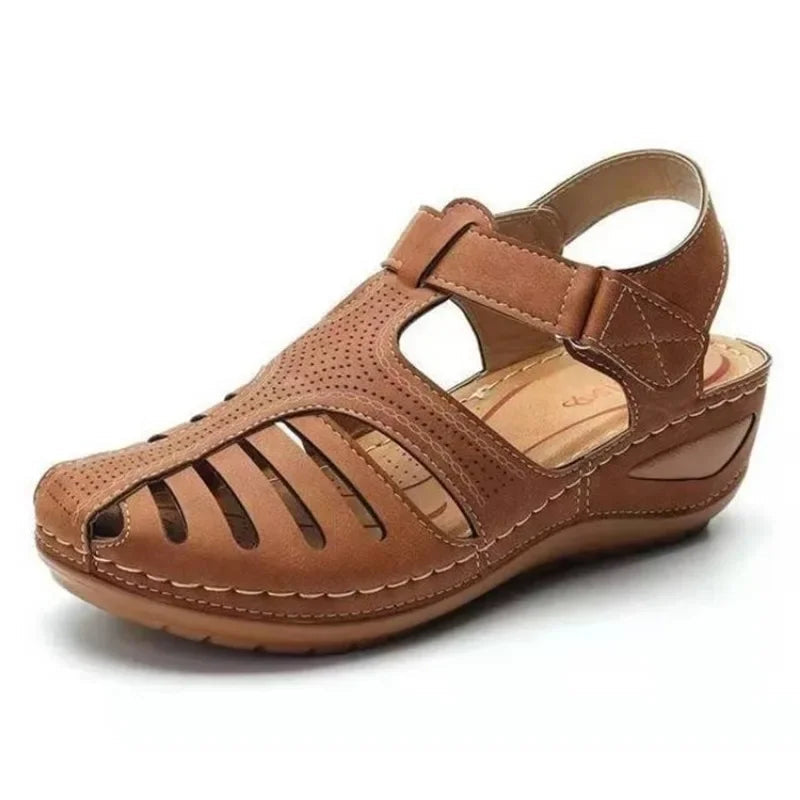 Jeniffer | Sandalias acolchadas con taco cuña