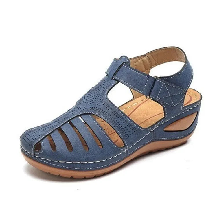 Jeniffer | Sandalias acolchadas con taco cuña
