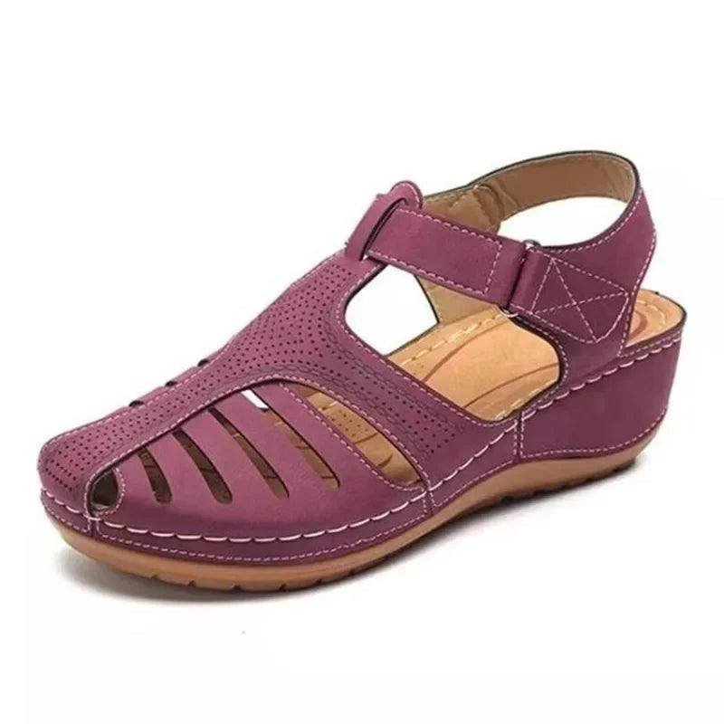 Jeniffer | Sandalias acolchadas con taco cuña