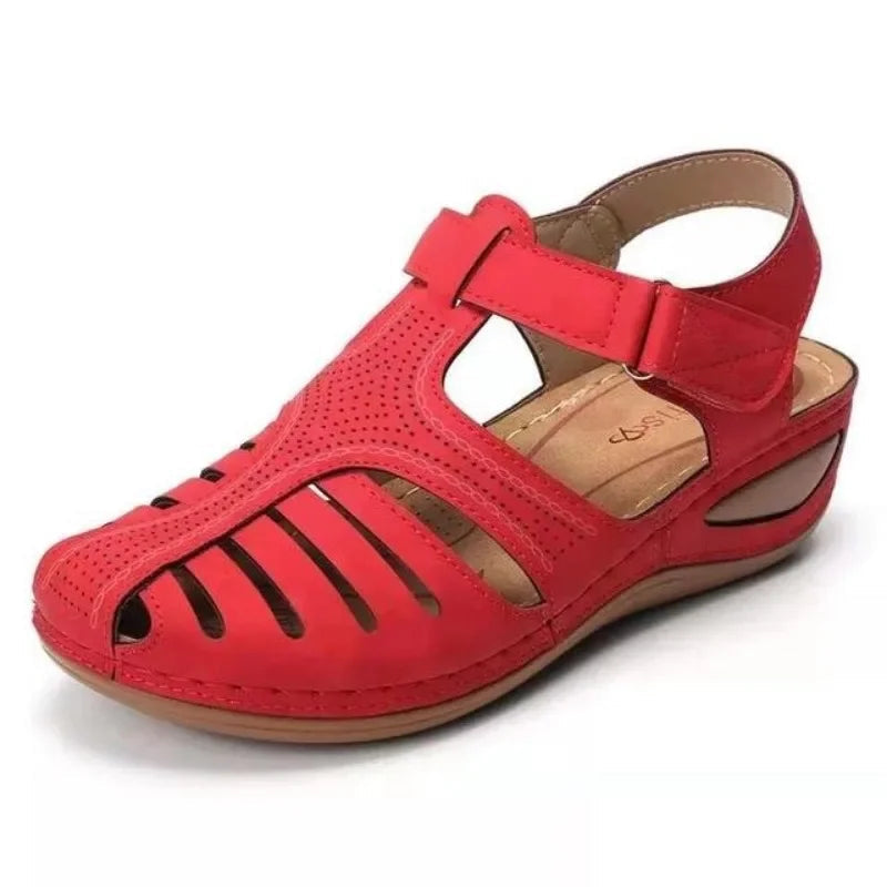 Jeniffer | Sandalias acolchadas con taco cuña