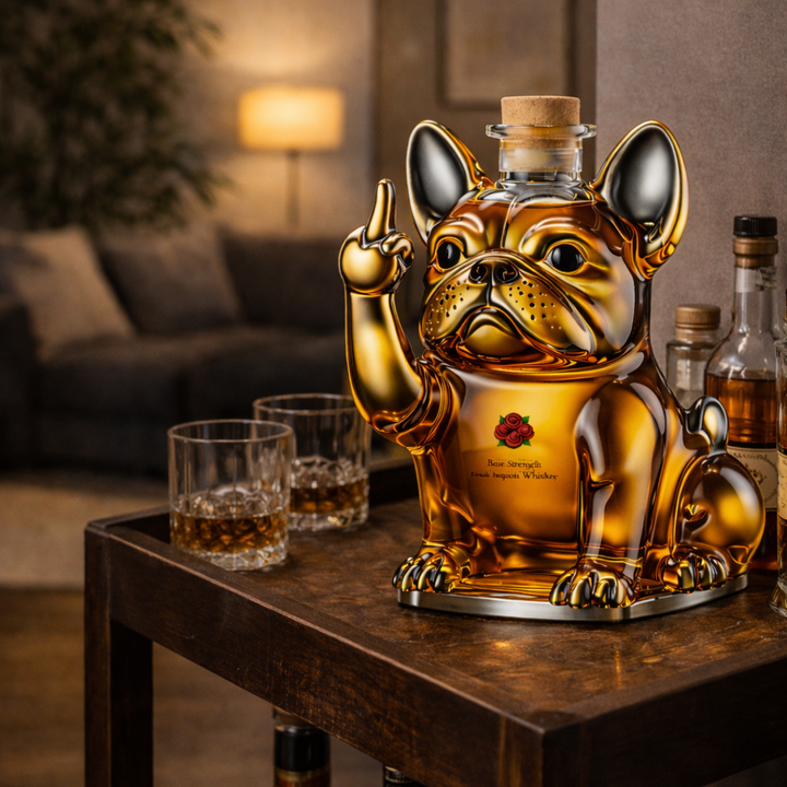 Luciano | Botella de whisky diseño perro