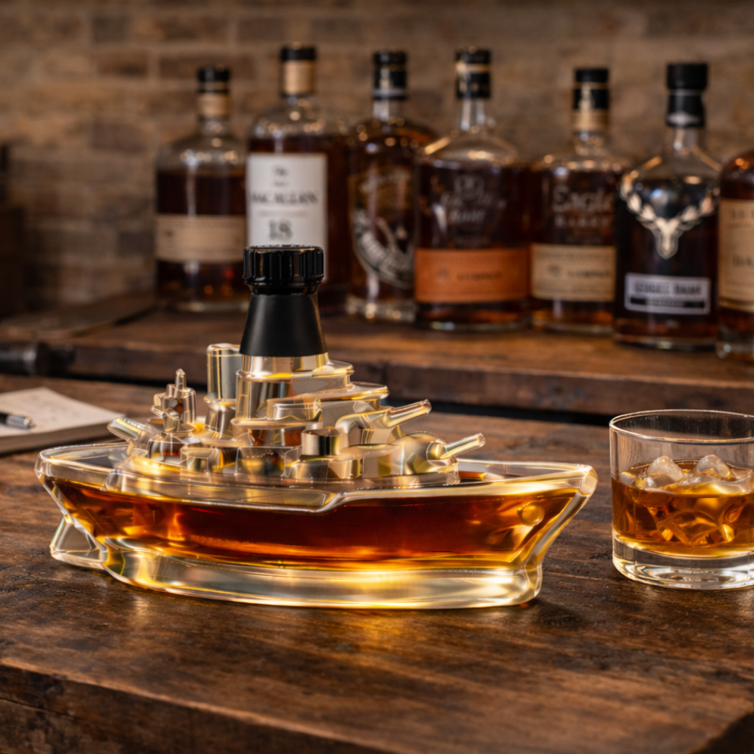 Derek | Botella de whisky diseño barco