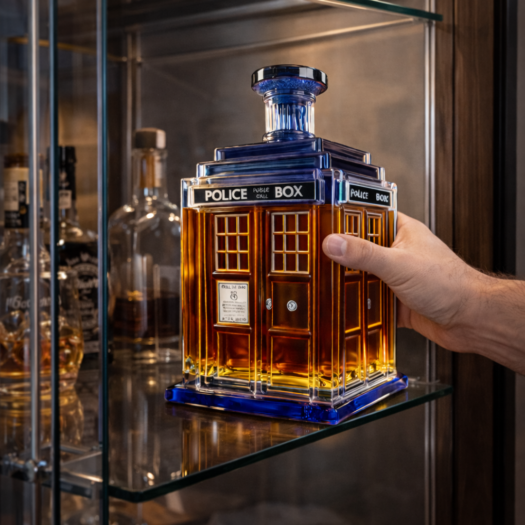 Lucía | Botella de whisky diseño arquitectónico
