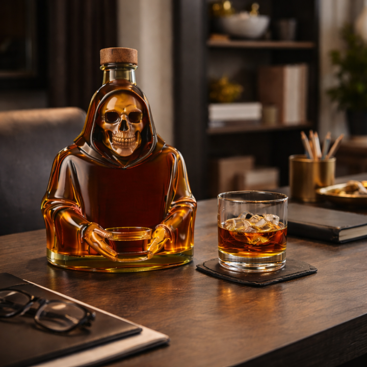 Bruno | Botella de whisky encapuchada