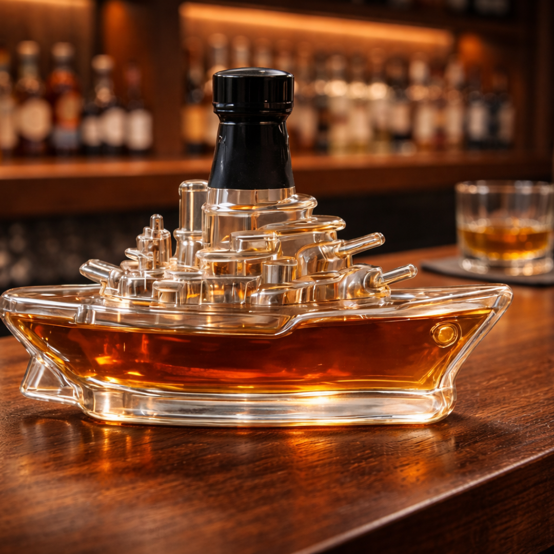 Derek | Botella de whisky diseño barco