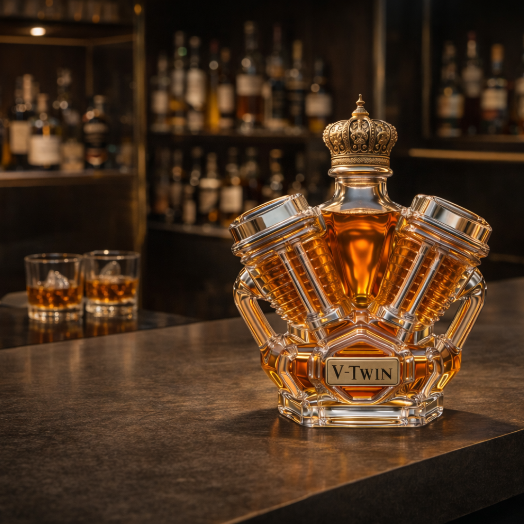 Faustino | Botella de whisky diseño v-Twin