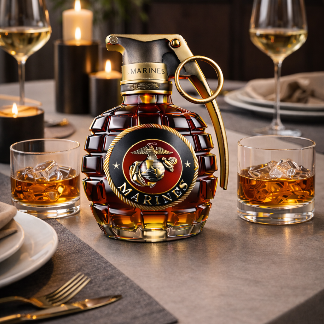 Edgardo | Botella de whisky esculpida