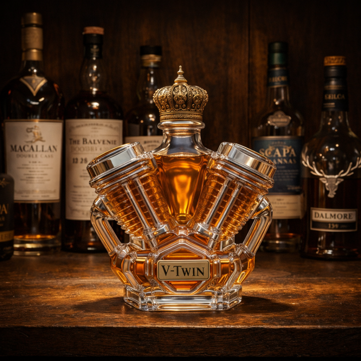 Faustino | Botella de whisky diseño v-Twin
