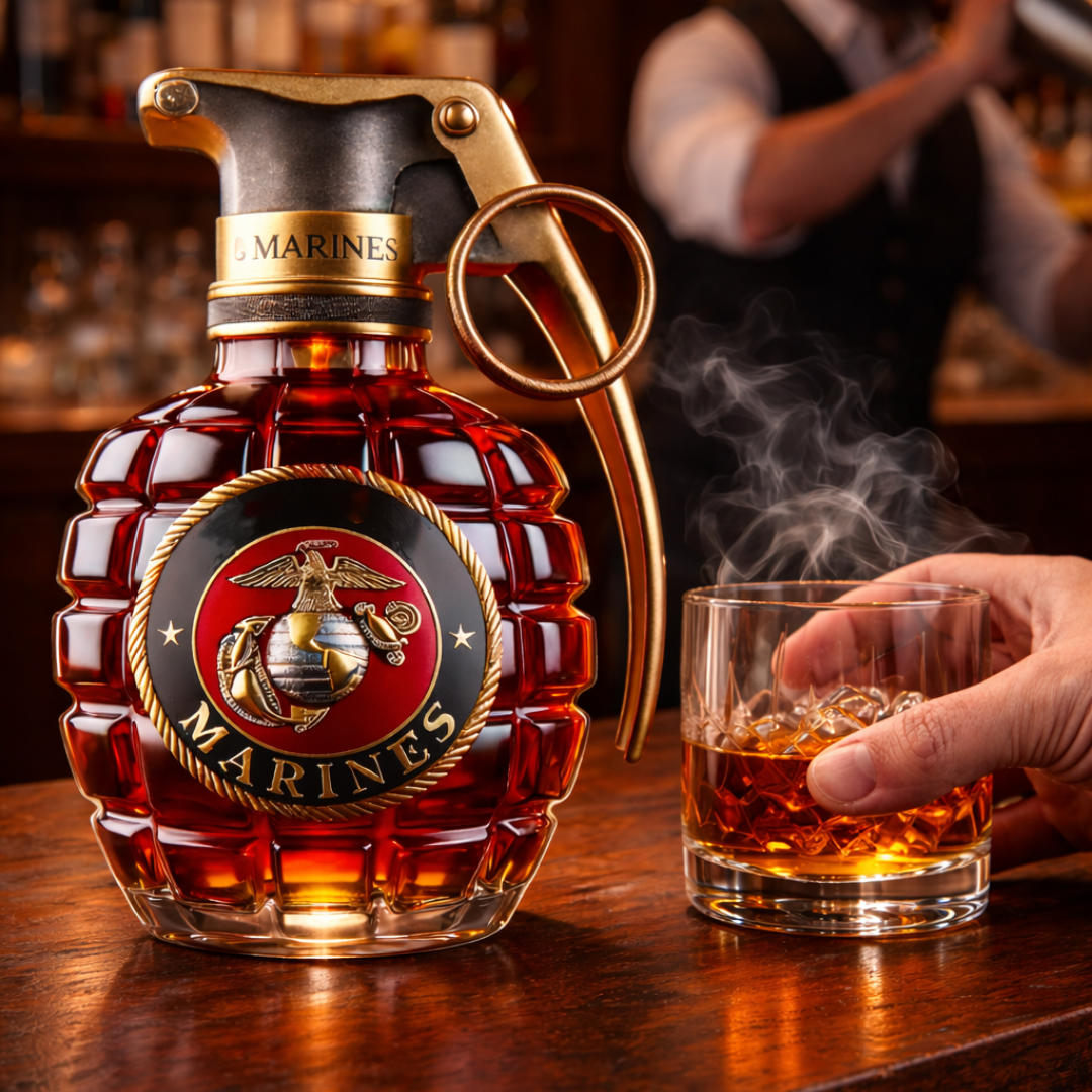 Edgardo | Botella de whisky esculpida