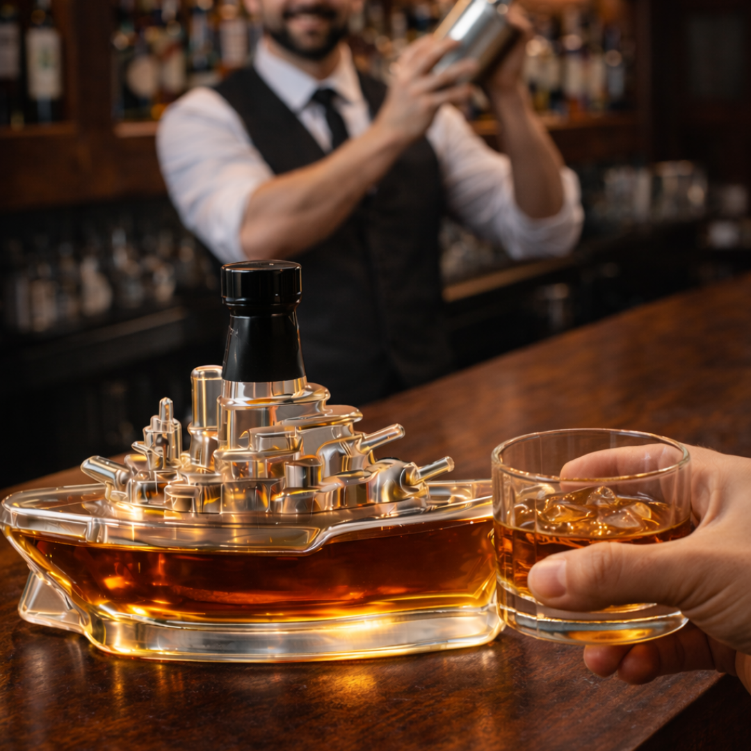 Derek | Botella de whisky diseño barco