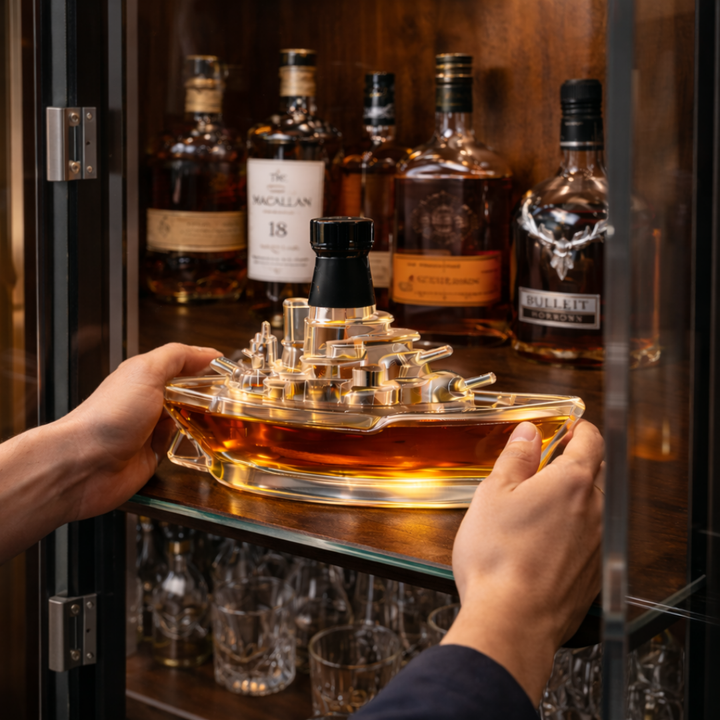 Derek | Botella de whisky diseño barco