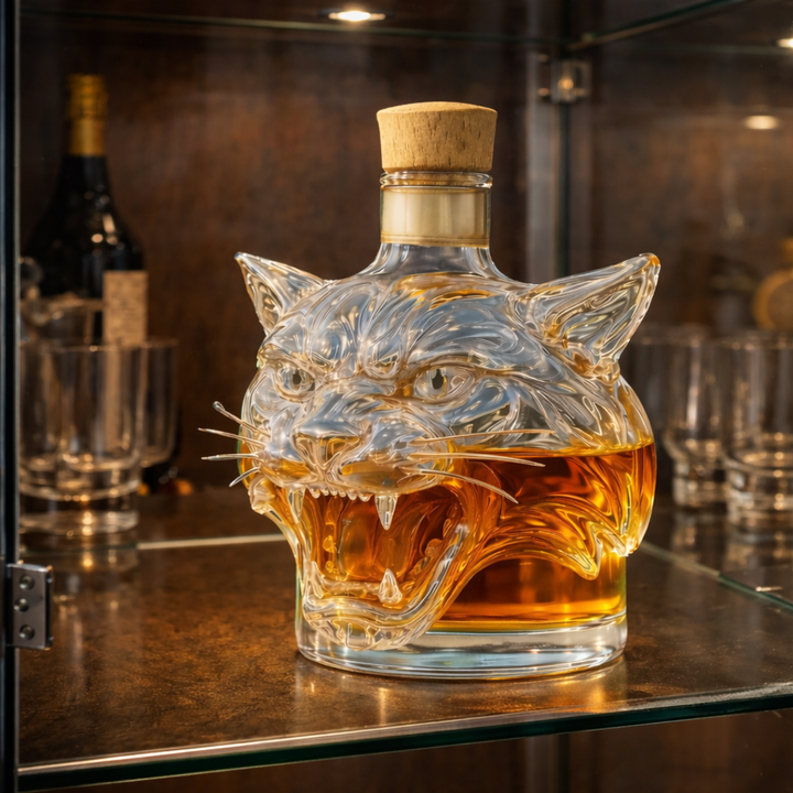 Lisandro | Botella de whisky diseño tigre