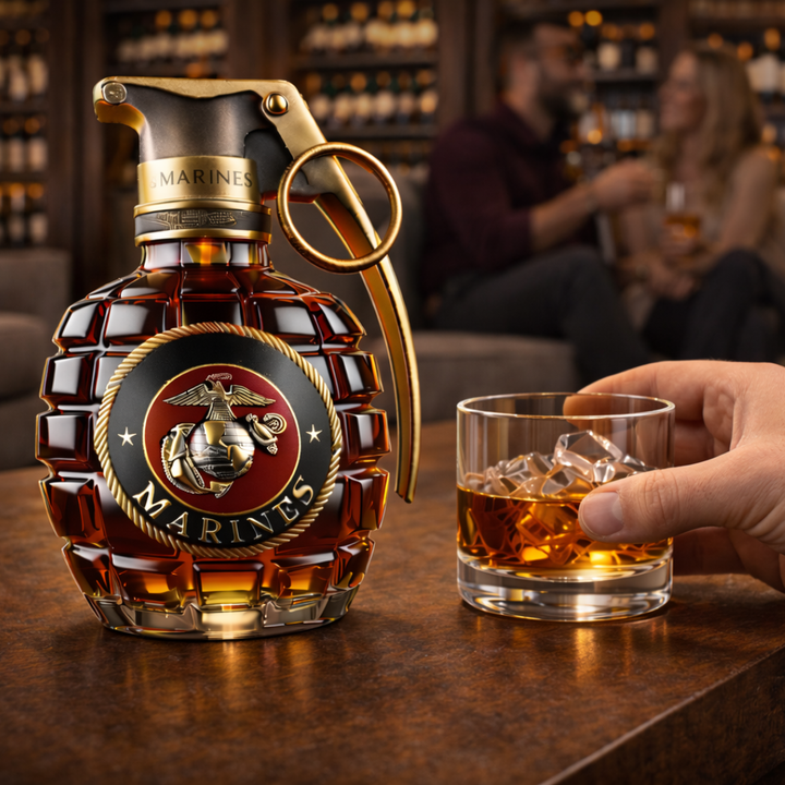 Edgardo | Botella de whisky esculpida
