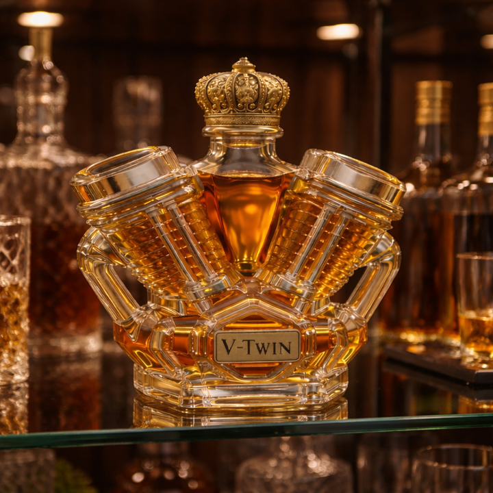 Faustino | Botella de whisky diseño v-Twin