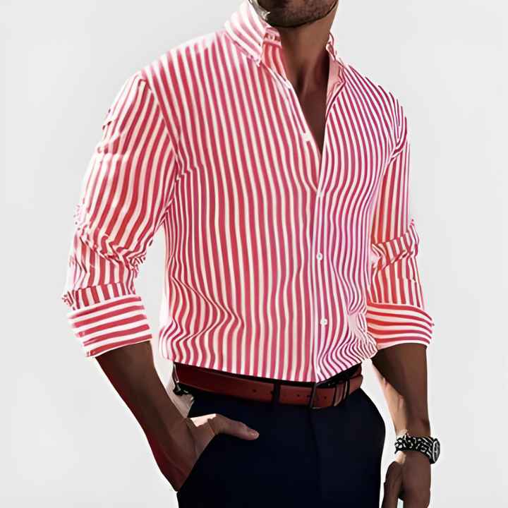 Claudio | Camisa de rayas verticales