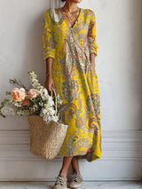 Elga | Vestido largo escote V