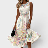 Urbana | Vestido midi floral sin mangas