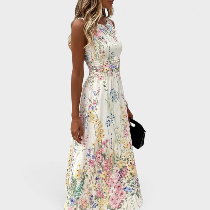 Urbana | Vestido midi floral sin mangas