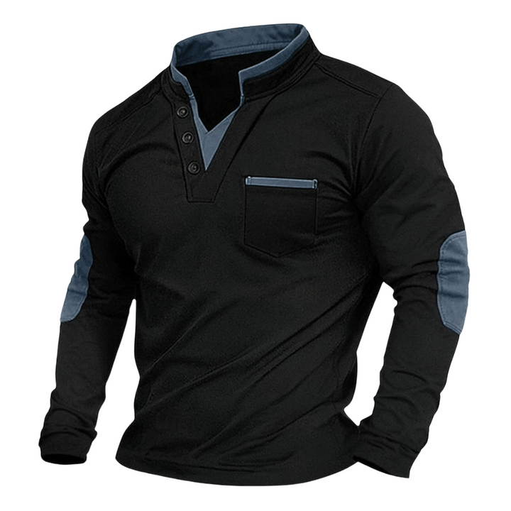 Feliciano | Sweater hombre con cuello alto y botones