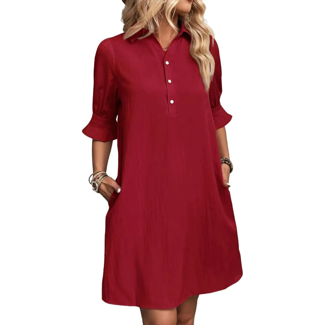 Frida | Vestido camisero casual