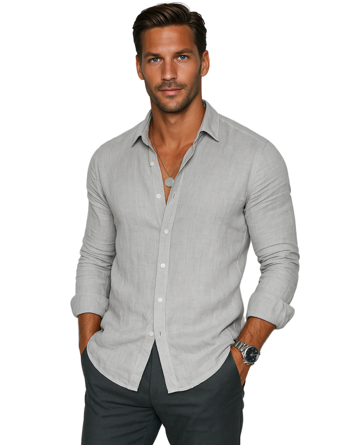 Darío | Camisa manga larga de tela liviana