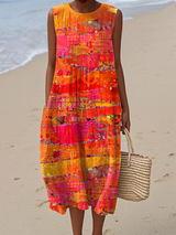 Jenny | Vestido midi sin mangas