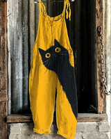 Camila | Jumpsuit liviano con estampado de gato