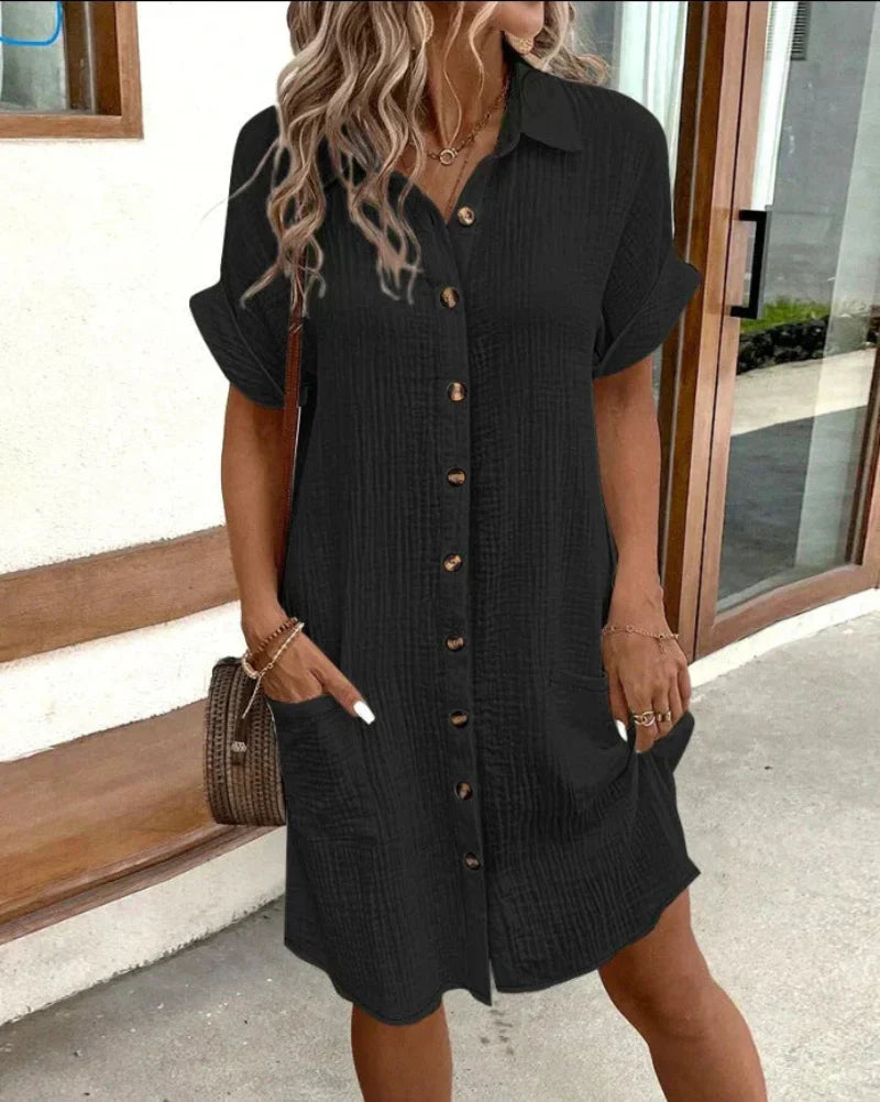 Hailey | Vestido Camisa Atemporal y Versátil